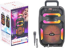 Rolinger Karaoke System with a Wired Microphone GY-801 in Black Color
