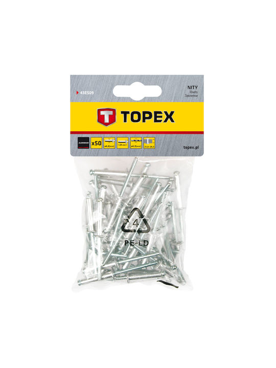 Topex Πριτσίνια Αλουμινίου M4.8x28mm 50τμχ