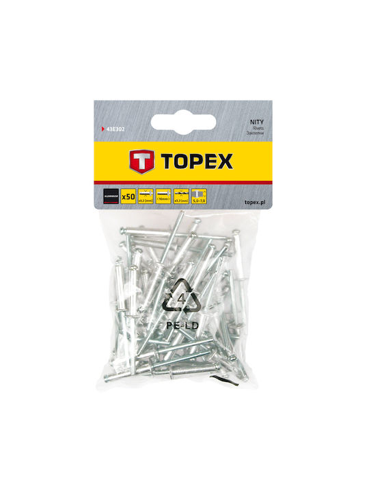 Topex Nituri Aluminiu M3.2x10mm 50buc