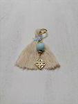 Christening Charm Keychain Light Blue 1pcs