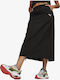 Dare To High-waisted Midi Skirt Black