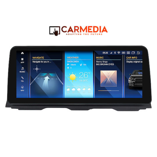 Carmedia Auto-Audiosystem für BMW Serie 5 2013-2016 (Bluetooth/USB/WiFi/GPS/Apple-Carplay/Android-Auto) mit Touchscreen 12.5"