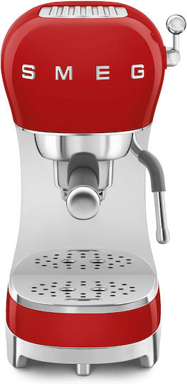 Smeg Espressomaschine 1350W Druck 15bar Rot ECF02RDEU