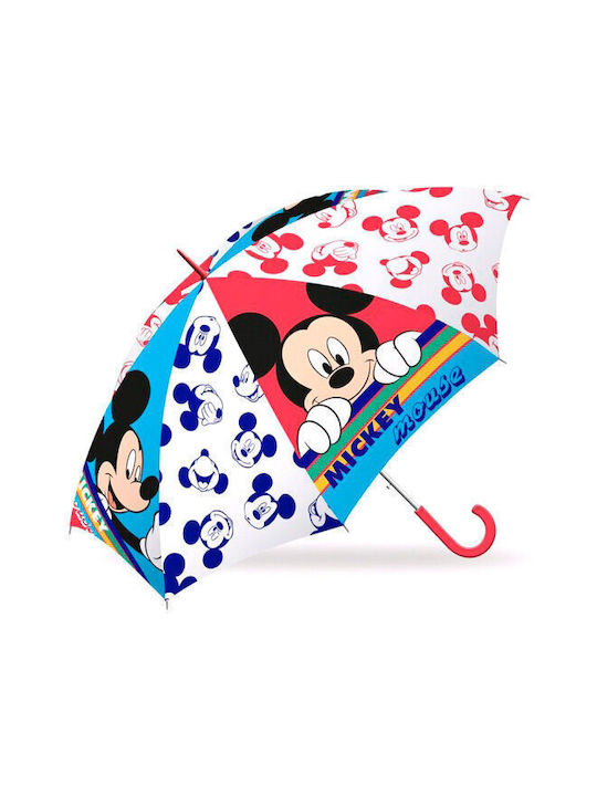 Disney Kids Curved Handle Umbrella with Diameter 46cm Multicolour