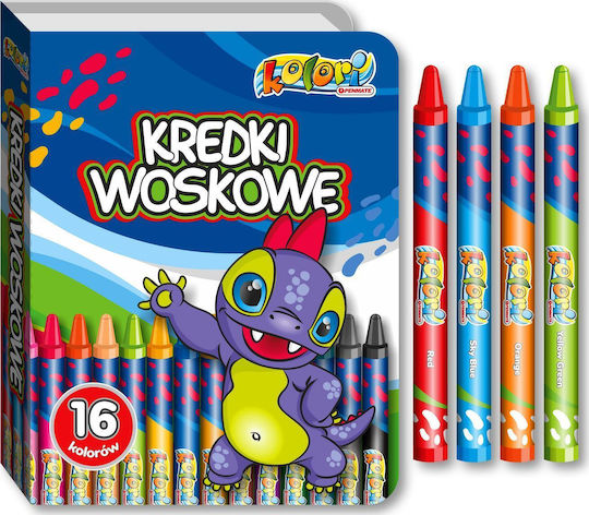 Penmate Dino Σετ Κηρομπογιές με 16 Χρώματα
