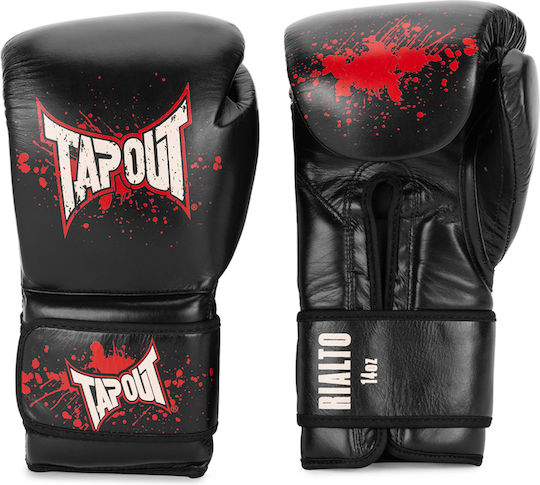 Tapout Boxhandschuhe aus Leder Schwarz