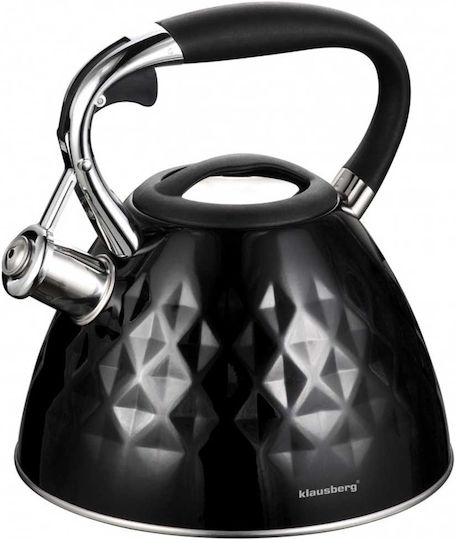 Klausberg Τσαγιέρα Ανοξείδωτη Μαύρη 3000ml