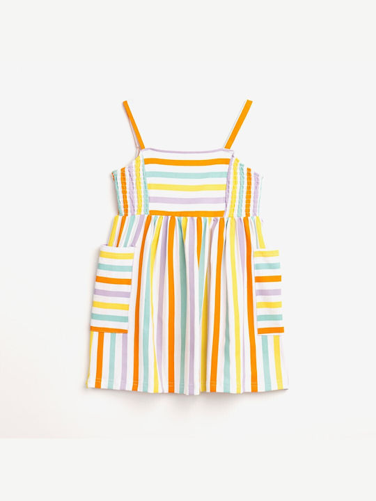 Funky Kids Dress Striped Multicolour