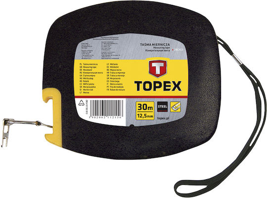 Topex Μετροταινία με Αυτόματη Επαναφορά 12.5mm x 30m