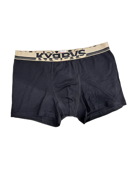 Kybbvs Herren Boxershorts Schwarz 1Packung