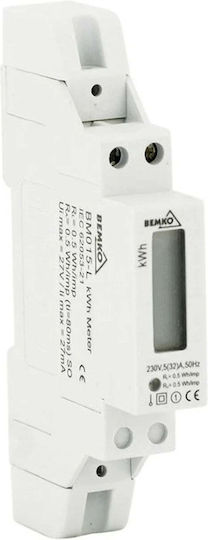 Bemko Енергиен Анализатор На Ел Табло Дигитален Монофазен A30-BM015-L