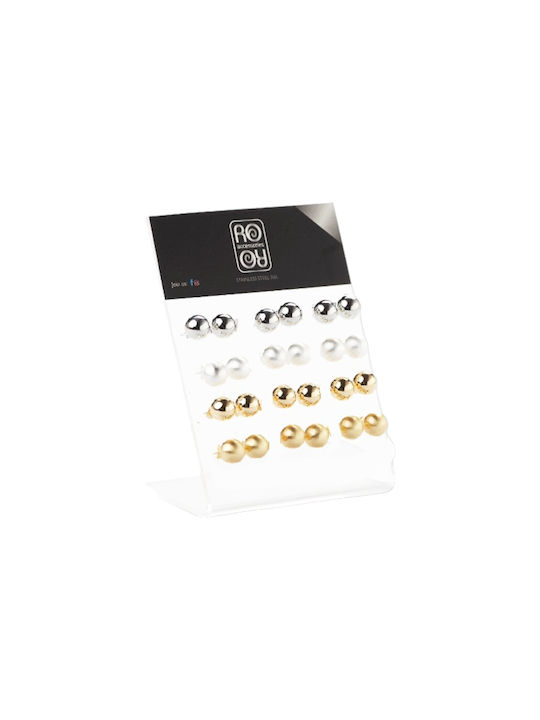 Ro-Ro Accessories Earrings made of Steel Gold Plated 10mm