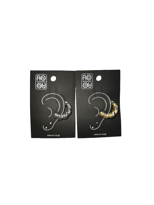 Ro-Ro Accessories Cercei Ear Cuff din Argintiu