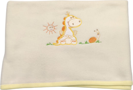 Bunny Bebe Κουβέρτα Αγκαλιάς & Λίκνου Dinosaur 110x75εκ.