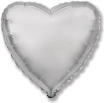 Balloon Foil Jumbo Valentine's Day Heart Silver 81cm