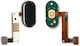 Flex Cable with Home Button in Black color for