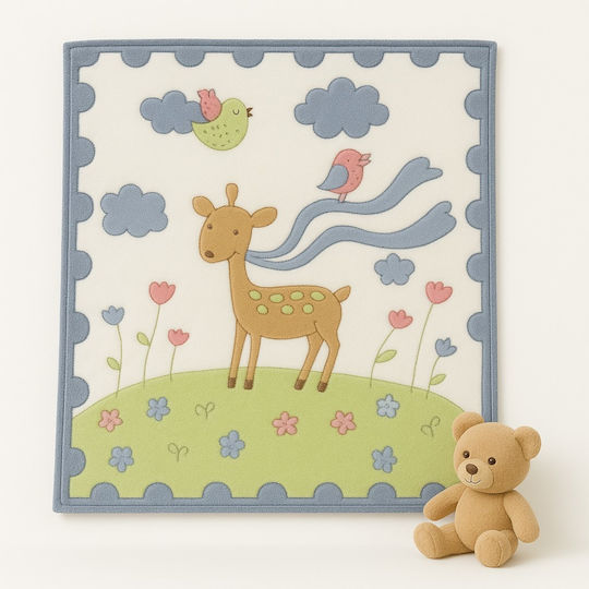 Beboulino Nursery Swaddling Blanket Polar Forest 90x85cm