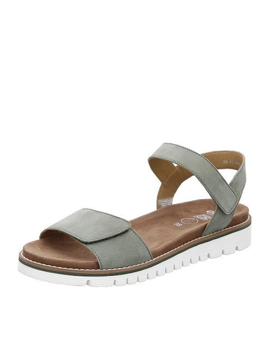 Ara Flache Sandalen für Damen Anatomisch in Grü...