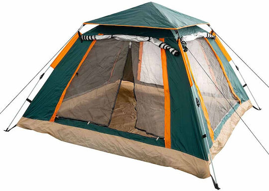 Muhler Σκηνή Camping Igloo Μπλε με Διπλό Πανί για 4 Άτομα 220x220x100εκ.