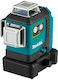 Makita Liniar Nivelă Laser Fascicul Verde 12V cu Domeniu de Lucru 35m