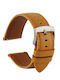 Curea din piele Galben 20mm