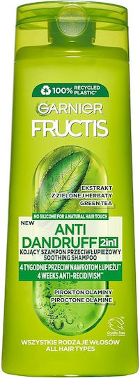 Garnier Fructis Anti-dandruff Σαμπουάν κατά της Πιτυρίδας για Όλους τους Τύπους Μαλλιών 400ml