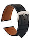 Leather Strap Blue 22mm