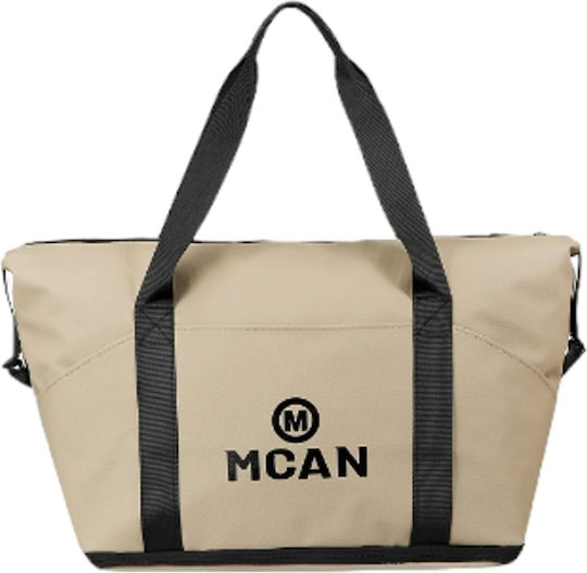 Mcan Sack Voyage 36lt Beige made of Artificial Leather L43xW25xH34cm