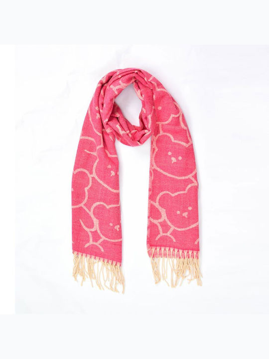 Potre Women's Wool Scarf Fuchsia