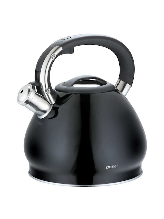 KING Hoff Βραστήρας Ανοξείδωτος Μαύρη 3400ml