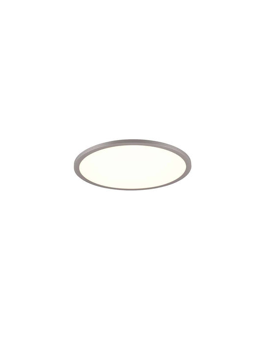 Trio Lighting Modern Metal Ceiling Light with Integrated LED 40pcs Gray