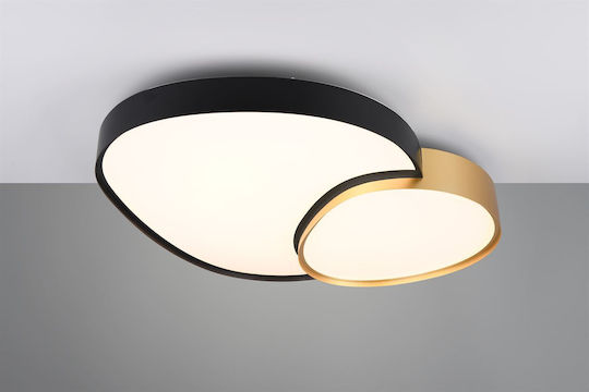 Trio Lighting Ceiling Mount Light 77cm Black with Integrated LED and Remote Control