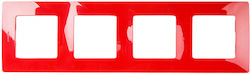 Legrand Niloe Switch Frame in Red Color 665024