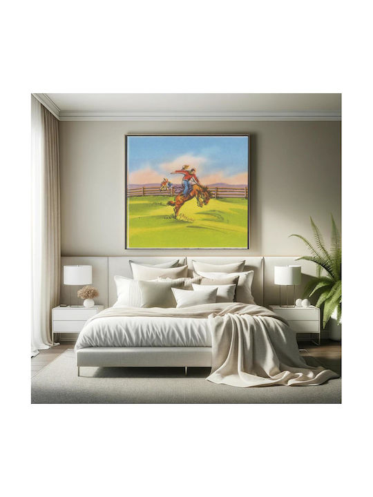 Riding Painting on Canvas 110x110cm