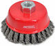 AWTools AW55115 Wire Brush Bell for Drill 100mm