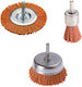 Wolfcraft 2741000 Nylon Brush 75mm Set of 3pcs