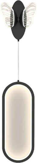 Ph219 Modern Wall Lamp with Integrated LED and Warm White Light Black 15x15x15cm