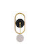 Ph110 Modern Wandleuchte mit Integrierte LED und Warmes Weiß Licht Gold 14x14x14cm