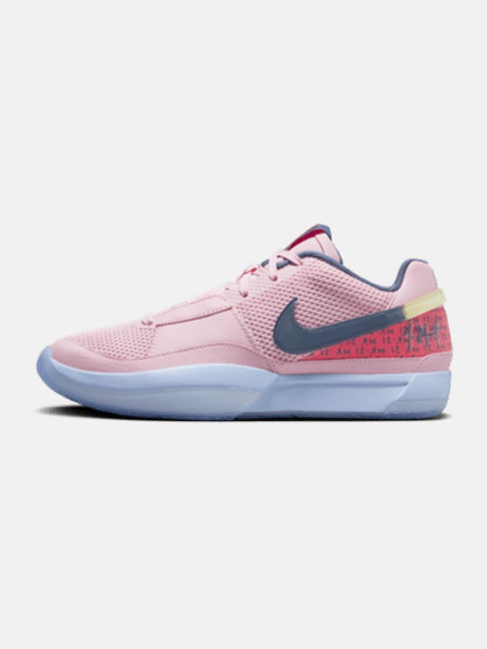 Nike Scăzut Pantofi de baschet Medium Soft Pink / Diffused Blue / Cobalt Bliss / Citron Tint