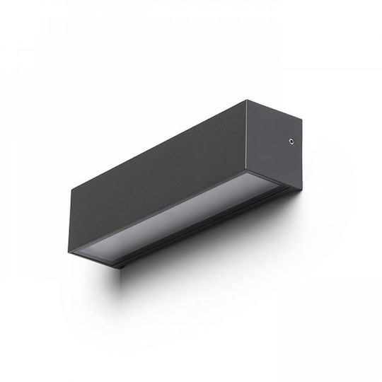 Rendl Light Studio Camargue Επιτοίχιο Εξωτερικό Φωτιστικό LED IP65 6W με Θερμό Λευκό Φως Διπλής Δέσμης 22x5.3x5.5εκ.