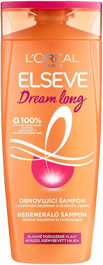 L'Oreal Paris Elseve Dream Long Σαμπουάν Αναδόμησης/Θρέψης & Λάμψης για Ταλαιπωρημένα Μαλλιά 400ml