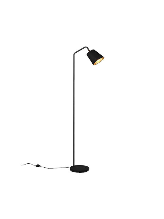 Trio Lighting Floor Lamp H148xW35cm. with Socket for Bulb E27 Black