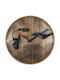 Nextime Wanduhr Beige