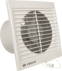 Vents 125 De perete Ventilator de Baie 125mm Alb