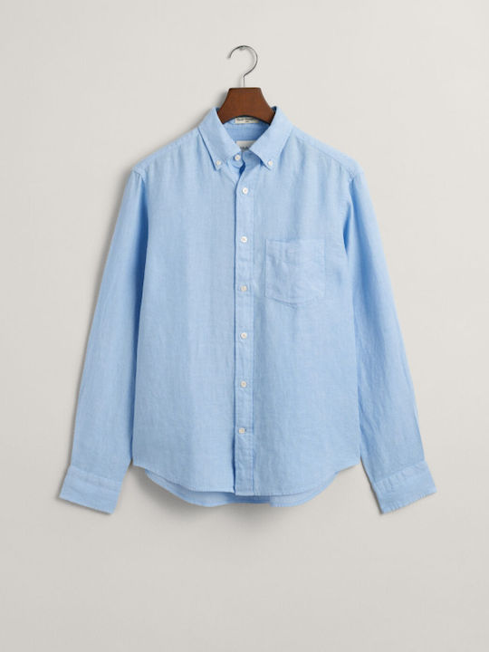 Gant Men's Shirt Long Sleeve Linen Silicon