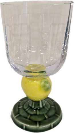 Bordallo Pinheiro Glass Liqueur/Ouzo made of Glass in Yellow Color