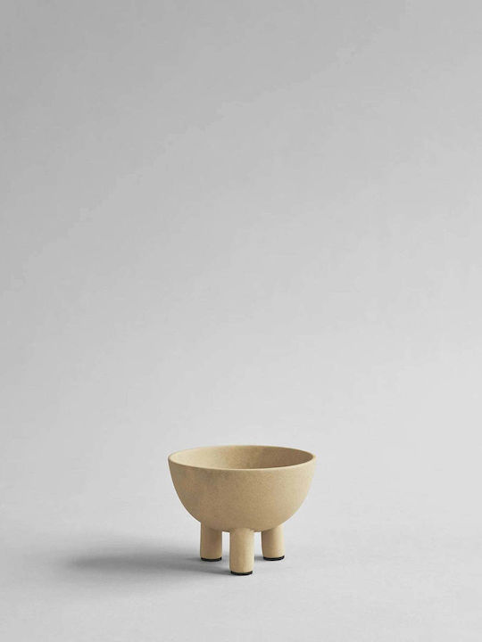 101 Copenhagen Dekorative Schüssel Keramik Beige 12x12x9cm 1Stück