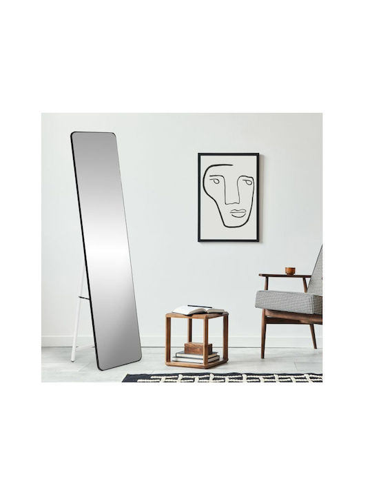 Modernhome Καθρέπτης με Μαύρο Μεταλλικό Πλαίσιο 138x38.5cm
