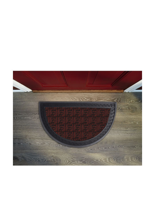 Mc Decor Entrance Mat Semicircular Burgundy 40x60cm