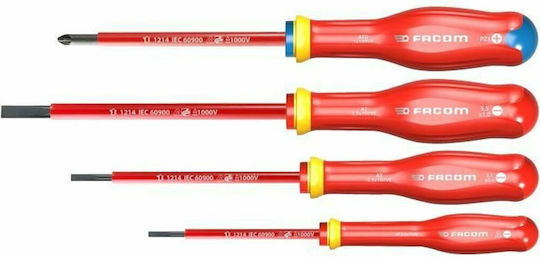 Facom Protwist Set Screwdrivers with 4 Interchangeable Tips